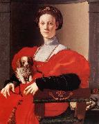 Pontormo, Jacopo Portrait of a Lady in Red oil